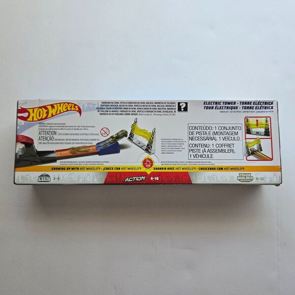 Hot Wheels Electric Tower Track Toy Playset Racecar Racing Stunt Track Play - Picture 5 of 6